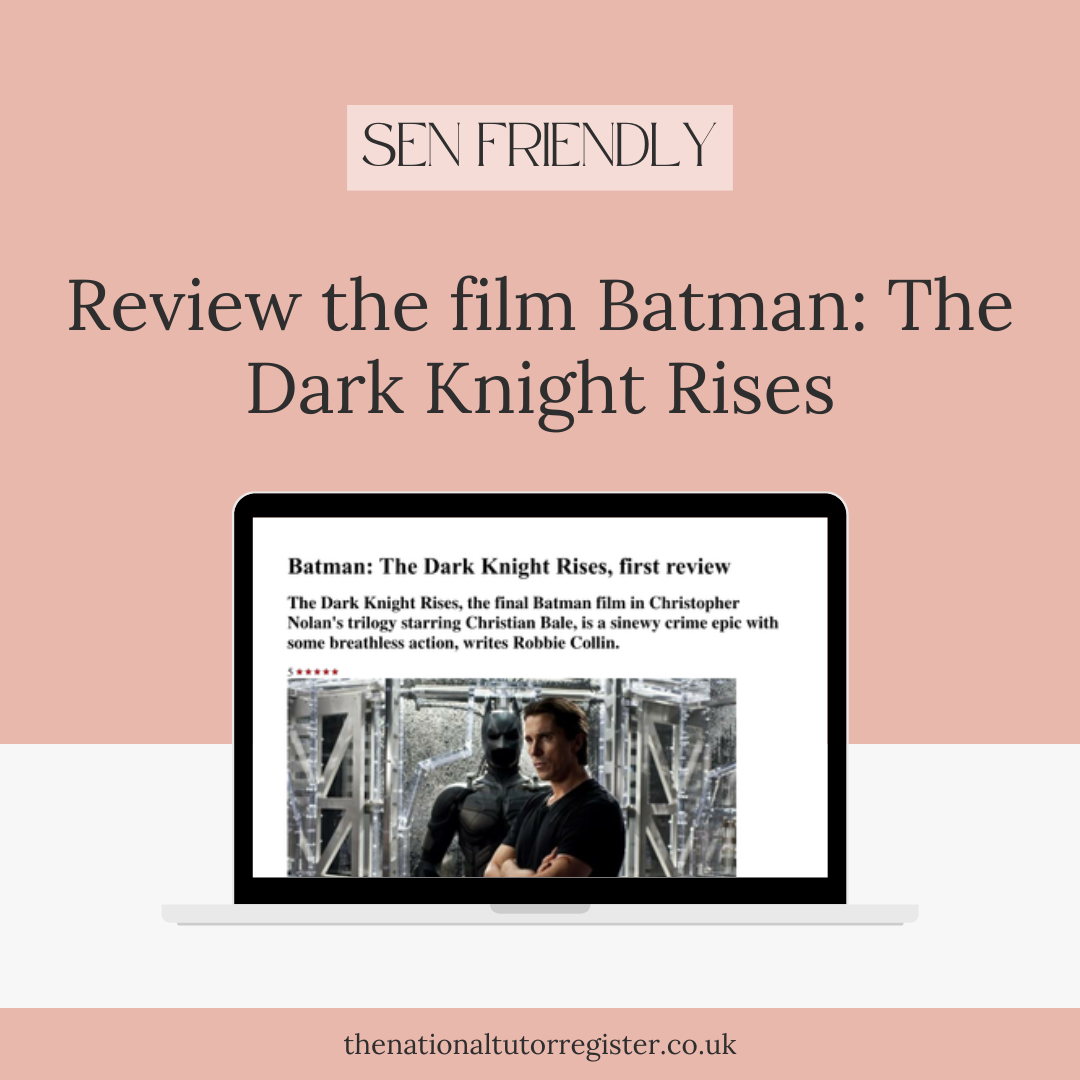 Review the film Batman: The Dark Knight Rises