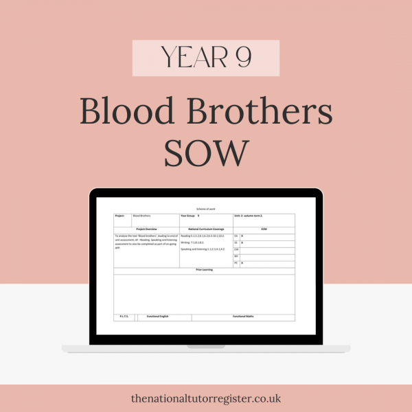 Blood Brothers SOW