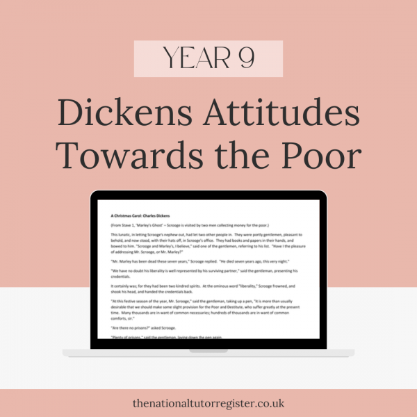 Explore how Dickens portrays attitudes towards the poor in this extract and elsewhere in the novel