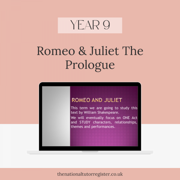 Romeo & Juliet The Prologue