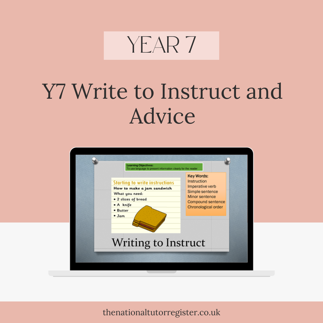 Y7 Write to Instruct and Advise